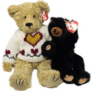 Vintage Ty Beanie Babies Bear Plushies Stuffed Animal Toys Ivan & Heartly Toys